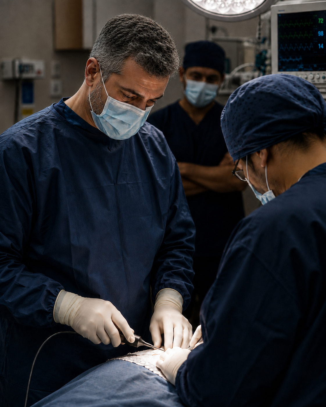 Steril ortamda kritik klinik arayüzleri gösteren temsili süreç görseli